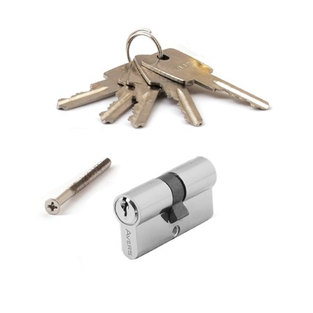 Цилиндр для замка ключ / ключ Avers ZC-60-CR хром