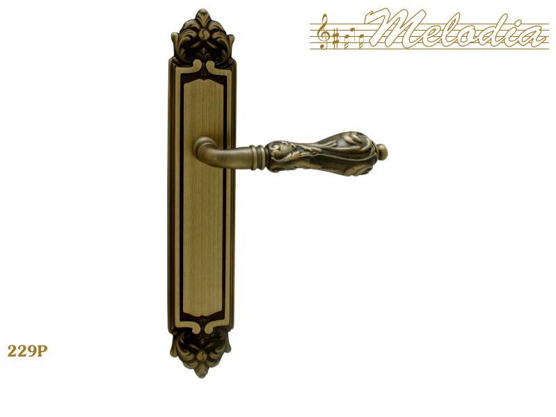 Ручка дверная межкомнатная Melodia Libra 229/229 Матовая бронза