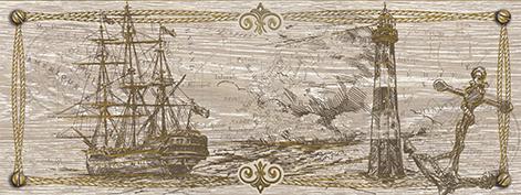 Плитка керамическая Уралкерамика Regata DWU06RGT004 декор 15х40