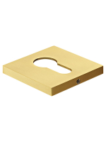 Накладка на ключевой цилиндр, на квадратной розетке 6 мм, Morelli MH-KH-S6 MSG, цвет - мат. золото сатинированное