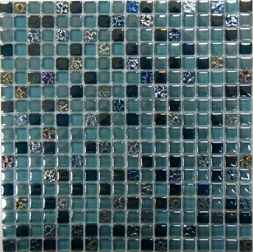Мозаика Bonaparte стекло с камнем Sea Drops 8х15х15 30х30