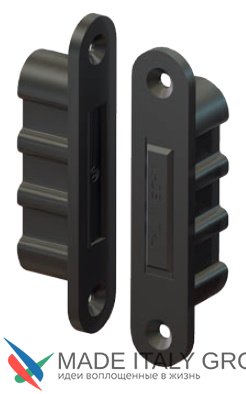 Защелка магнитная Fratelli Cattini MAG MINI W для деревянных дверей матовый черный