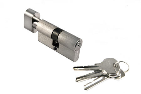 Цилиндр для замка Morelli 70CK SN никель ключ/вертушка