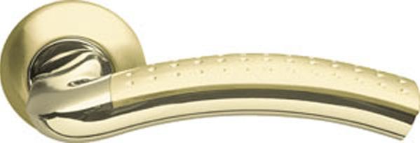 Ручка дверная межкомнатная Armadillo Libra LD26-1SG/GP-4 матовое золото/золото