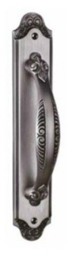 Ручка дверная на динной планке Archie Genesis ACANTO BL. SILVER (PL) черненое серебро