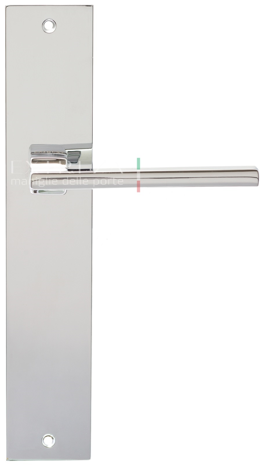 Ручка дверная Extreza Hi-Tech ROKSI (Рокси) 107 на планке PL11 PASS Полированный хром F04