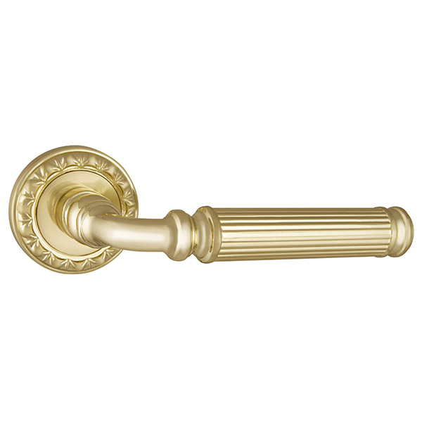 Ручка дверная межкомнатная Punto BELLAGIO MT SG/GP-4 матовое золото/золото