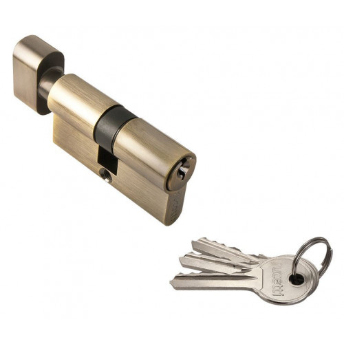 Цилиндр для замка Rucetti R60CK AB ключ/вертушка