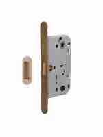 Замок дверной магнитный Armadillo (Армадилло) WC с ответной планкой GRAVITY.PRO G01.196.50.96 AB бронза