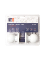 Ручка Punto (Пунто) защелка DK672/BL WH-BK (фик.) белый