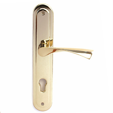 Ручка дверная на планке Apecs HP-85.0423-G золото