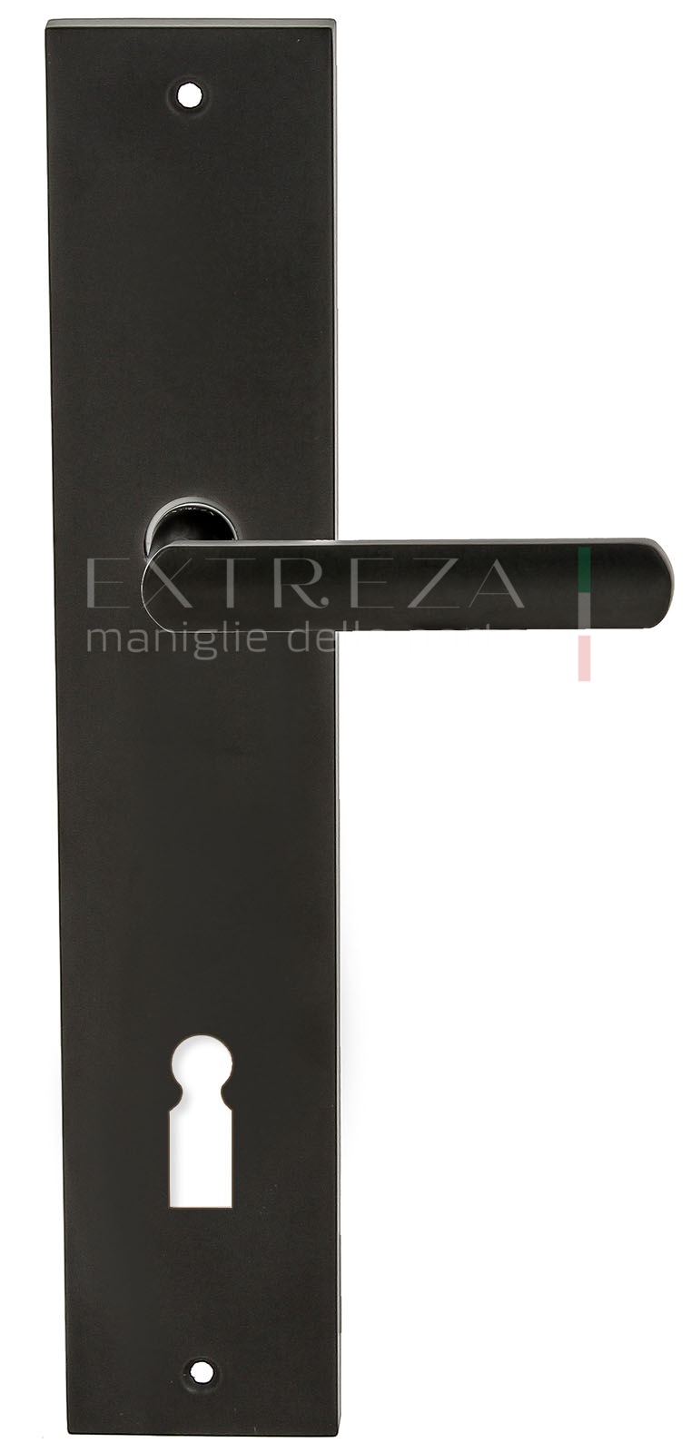 Ручка дверная Extreza Hi-Tech AQUA (Аква) 113 на планке PL11 KEY черный F22