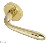 Дверная ручка на круглом основании Fratelli Cattini "GOCCIA" 7-OLV полированная латунь