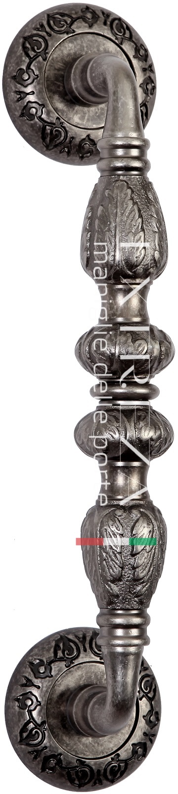 Ручка скоба дверная Extreza TESLA (Тесла) 300 мм (250 мм) R04 античное серебро F45