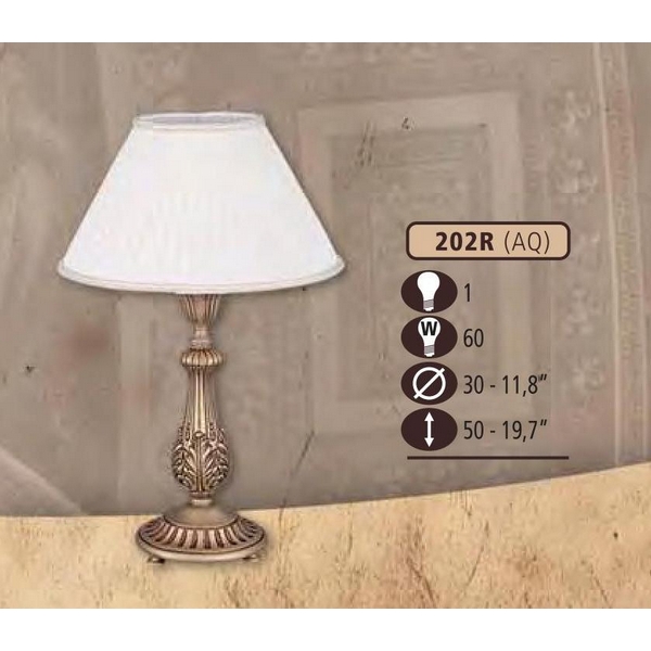 Интерьерная настольная лампа Riperlamp 202R/1 AQ BEIGE SHADE