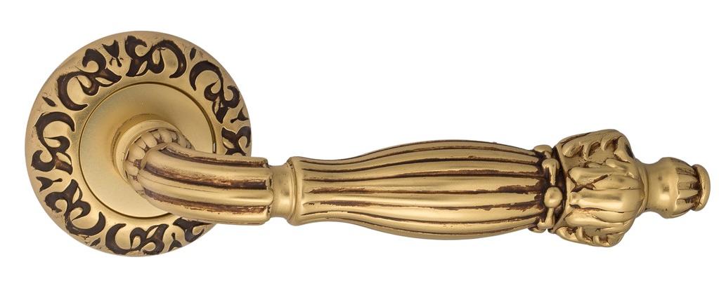 Ручка дверная межкомнатная Venezia Olimpo D4 французское золото+коричневый