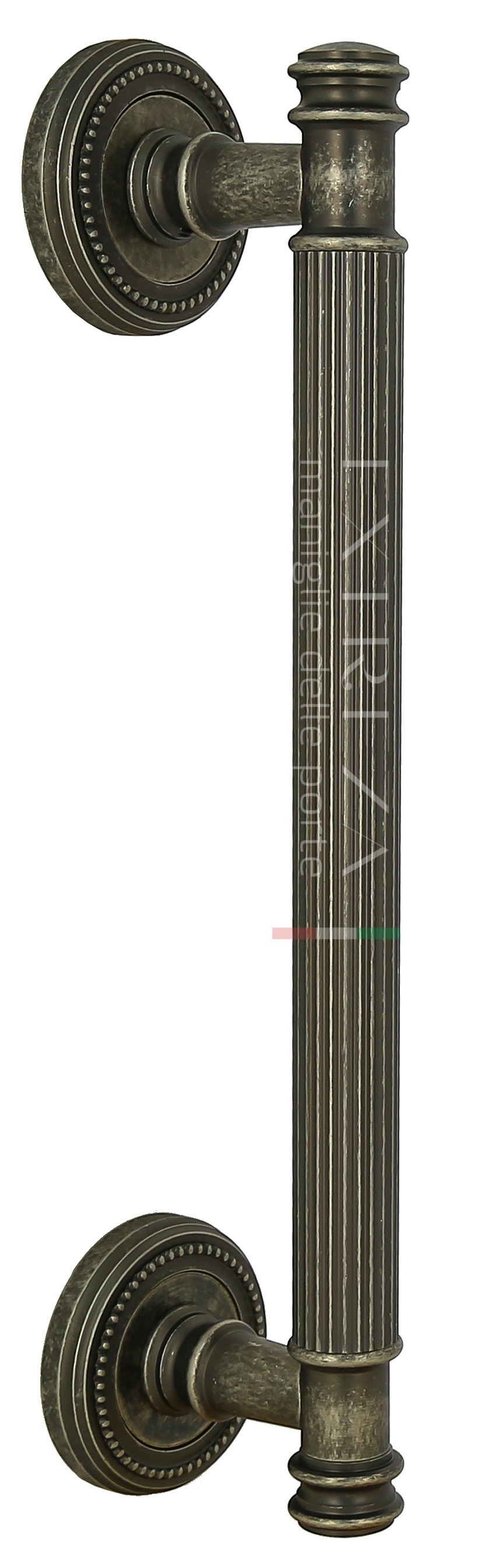 Ручка скоба дверная Extreza BENITO (Бенито) 275 мм (225 мм) R03 античное серебро F45