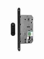 Замок межкомнатный магнитный под цилиндр Soft 11М BL, черный матовый /128:5968/