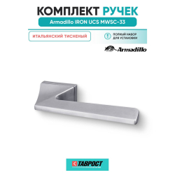 Ручка дверная межкомнатная Armadillo K.UCS36.IRON MWSC-33 итальянский тисненый