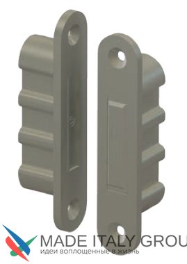 Защелка магнитная Fratelli Cattini MAG MINI W для деревянных дверей матовый серый