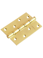 Петля универсальная карточная Morelli MSN 100X70X2.5-4BB SG с подшипником стальная, врезная, цвет матовое золото