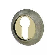 Накладка дверная с круглым основанием под цилиндр Fuaro ET RM AB/GP-7 бронза/золото