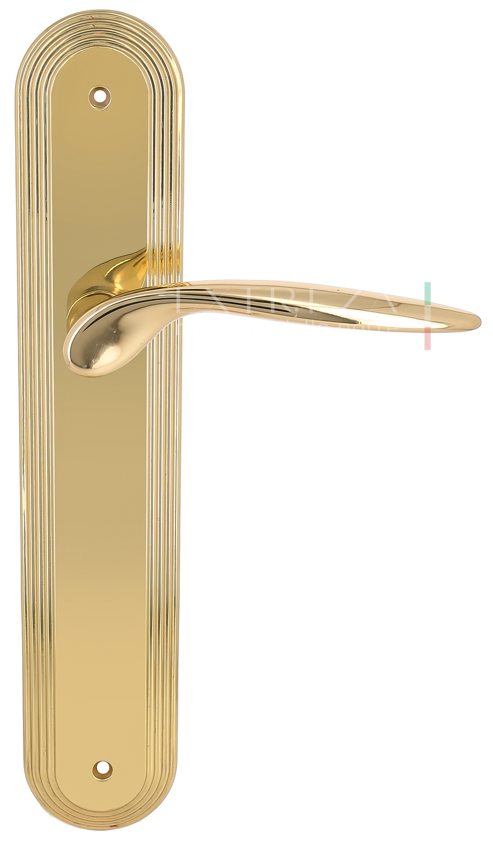 Ручка дверная Extreza CALIPSO (Калипсо) 311 на планке PL05 PASS полированное золото F01