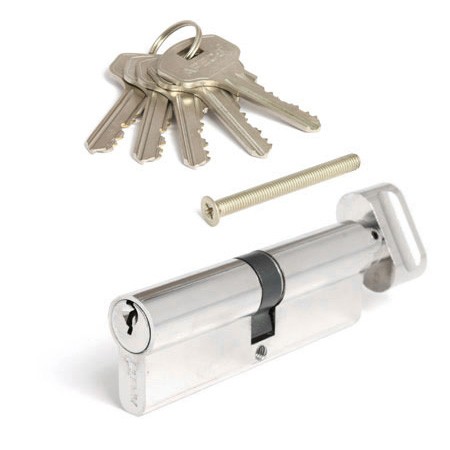 Цилиндр для замка ключ / вертушка Apecs SC-90-C-NI (SC-90-Z-C-NI) никель