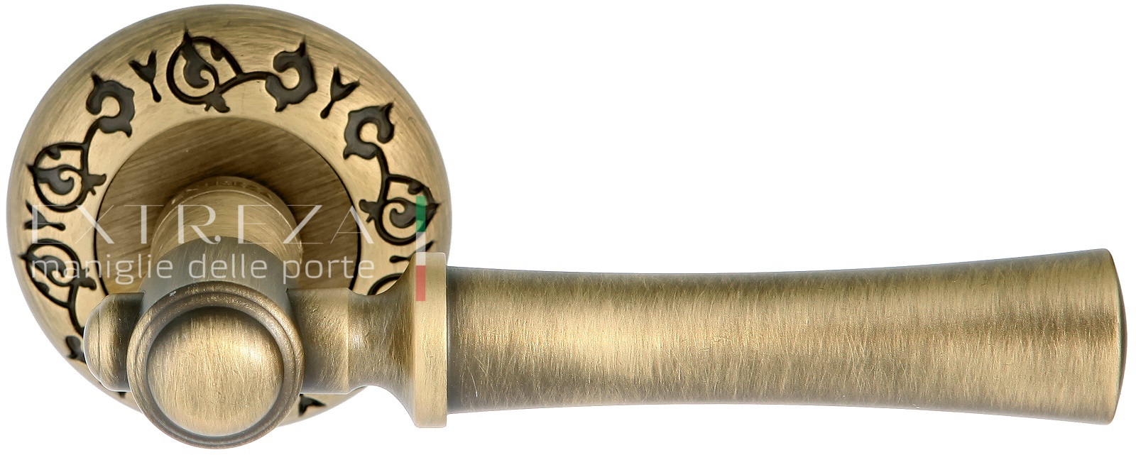 Ручка дверная Extreza DEZI (Дези) 309 на розетке R04 матовая бронза F03