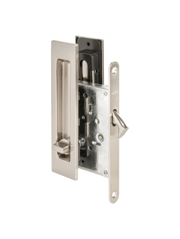 Защелка Punto (Пунто) с ручками для раздвижных дверей SH.SLQ152.011 (Soft LINE SLQ-011) SN мат.никель