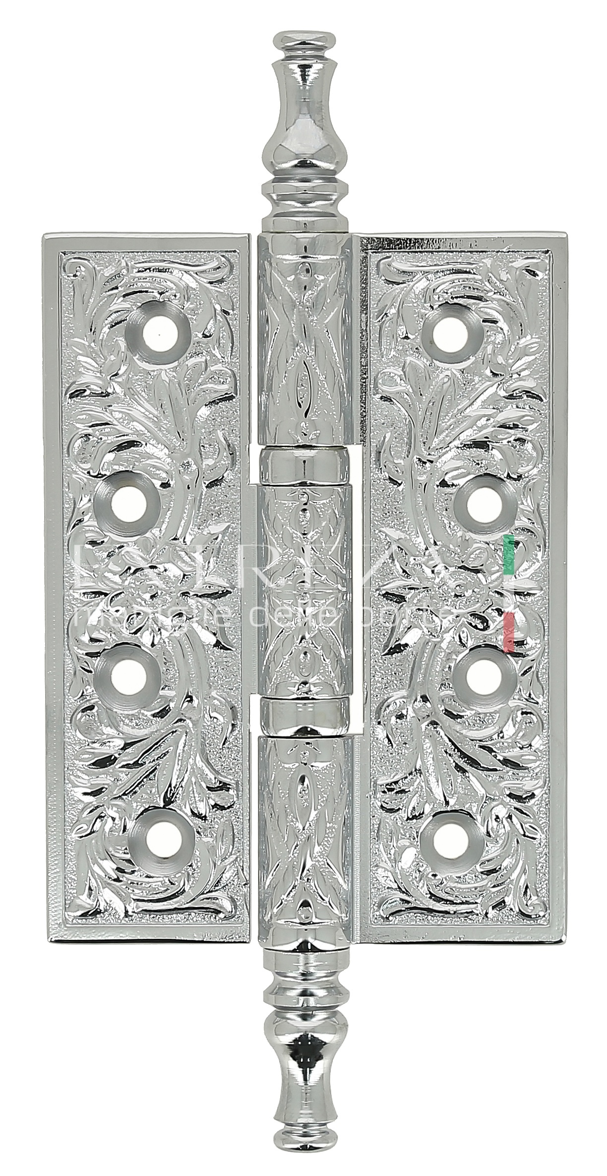 Петля дверная Extreza 6110 универсальная латунная 102x76x4 полированный хром F04 (1шт.)