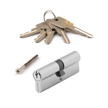 Цилиндр для замка ключ / ключ Avers ZC-80-CR хром