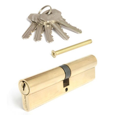 Цилиндр для замка ключ / ключ Apecs SC-110-G (SC-110-Z-G) золото