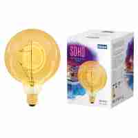 Лампа светодиодная филаментная Uniel E27 5W 2250K золотая LED-SF02-5W/SOHO/E27/CW GOLDEN GLS77GO UL-00007625