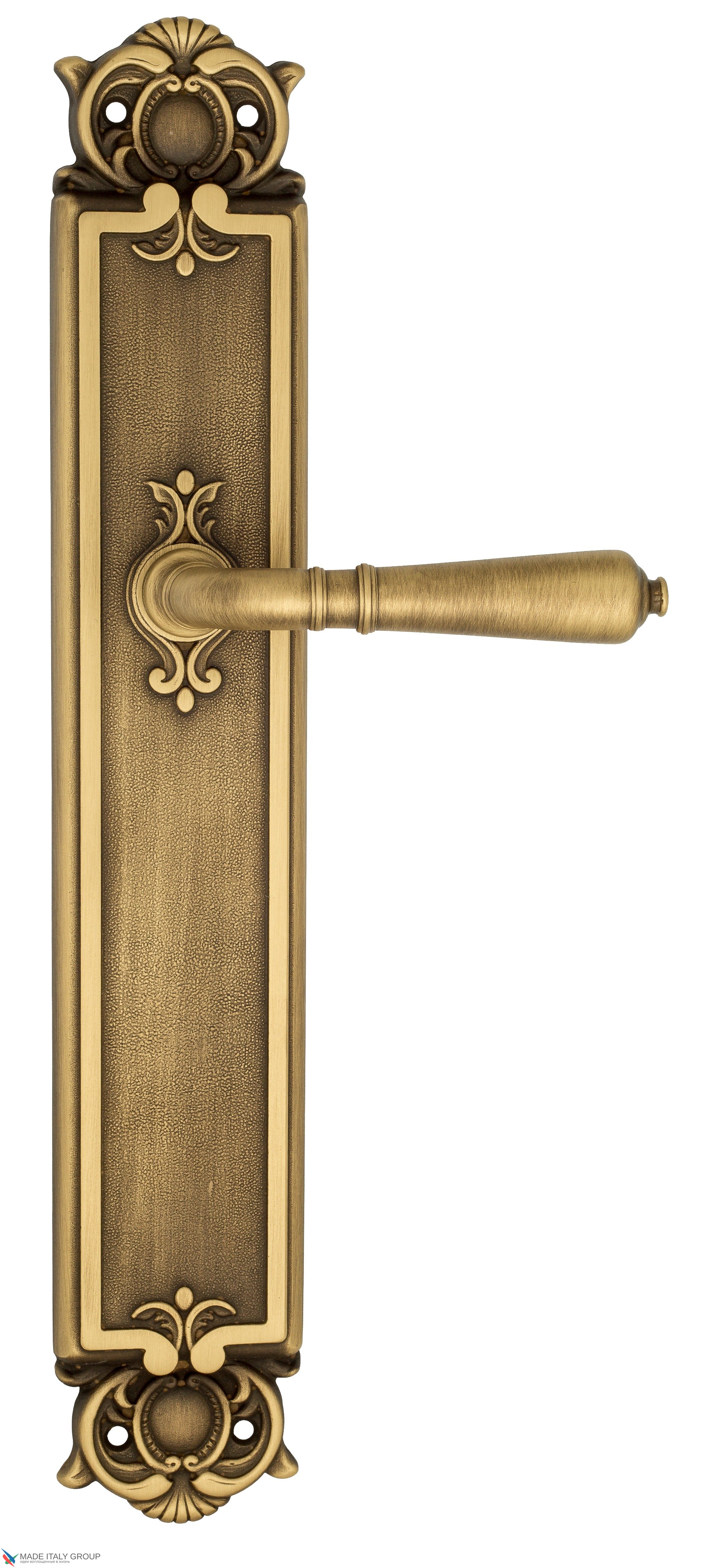 Дверная ручка Venezia "VIGNOLE" на планке PL97 матовая бронза