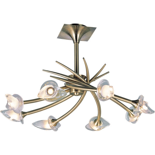 Потолочная люстра N-Light PX-0653 PX-0653/8A antique brass