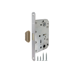 Замок дверной межкомнатный сантехнический Fuaro Magnet M96WC-50 CP хром магнитный