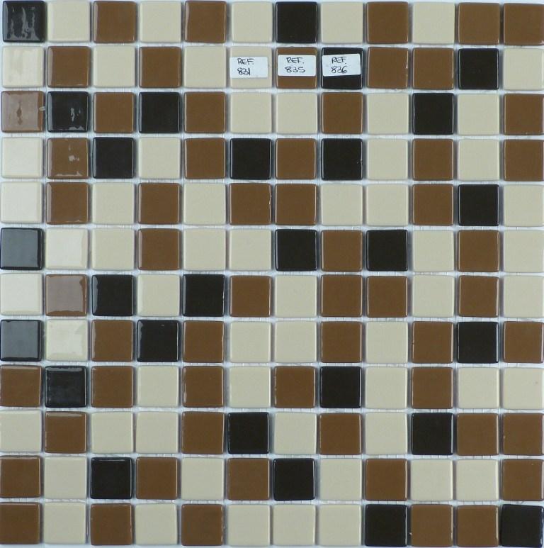 Мозаика Vidrepur Mixed 831/835/836 (на сцепке) чип 25х25 31,7х39,6