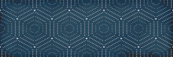 Плитка керамическая Lasselsberger 1664-0180 Парижанка декор Геометрия синий 20х60