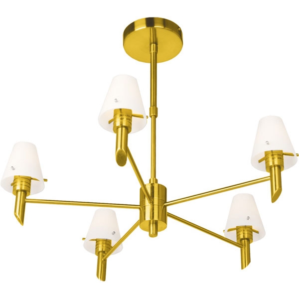 Потолочная люстра N-Light P-796 P-796/5 satin gold