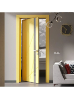 Система для рото-двери Morelli SWING, высота 2000мм, ширина 565-915мм, цвет черный