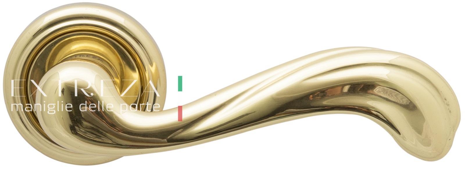 Ручка дверная Extreza NINA (Нина) 317 на розетке R01 полированное золото F01