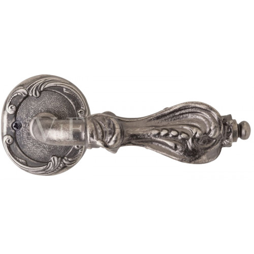 Ручка дверная VAL DE FIORI INDH 710-74 AI "КАСТЕЛЛИ", серебро античное