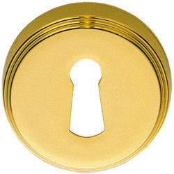 Накладка под ключ буратино на круглом основании Colombo CD 1003 BB прор OL полированная латунь Piuma