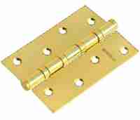 Комплект 8 шт. - Петля дверная универсальная стальная Morelli MS 100X70X2.5-4BB PG золото