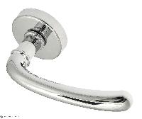 Дверная ручка на круглом основании Fratelli Cattini "ISEO" 7-CR полированный хром