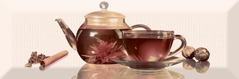 Плитка керамическая Absolut keramika Tea 02 Fosker Decor Tea 01 C декор 10х30