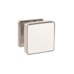 Ручка Punto (Пунто) раздельная K.EST.Q52.GIPNOZ SN/WH-3 матовый никель/белый