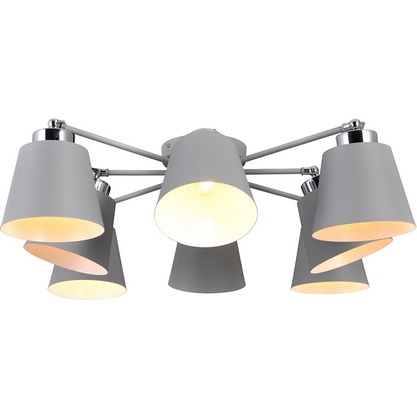 Потолочная люстра Natali Kovaltseva Simply SIMPLY 75099/8C STAIN GRAY