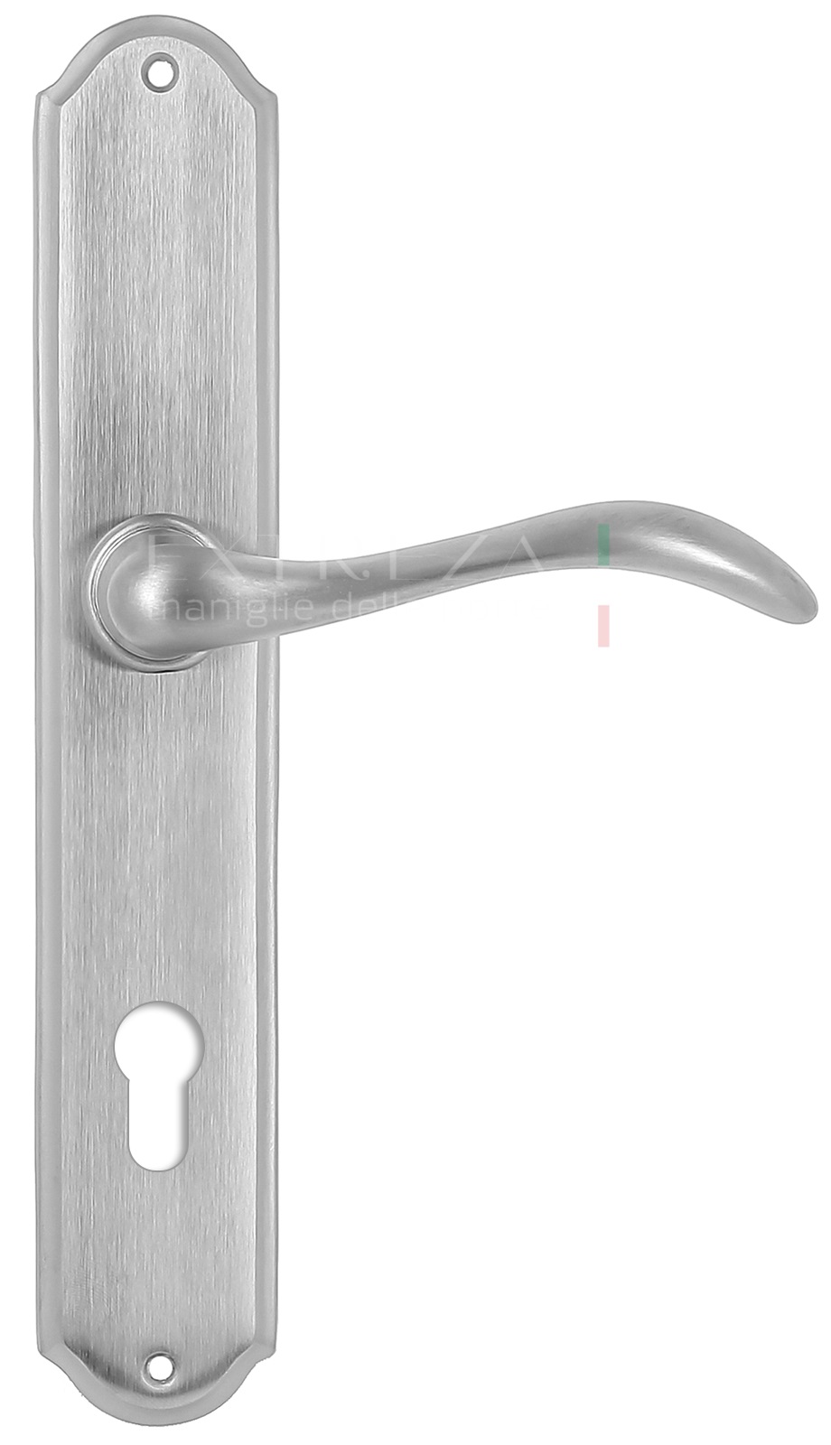 Ручка дверная Extreza AGATA (Агата) 310 на планке PL01 CYL матовый хром F05